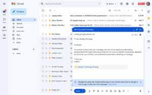 notification when sending encrypted email gmail