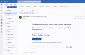 securely viewing end to end encrypted email in gmail